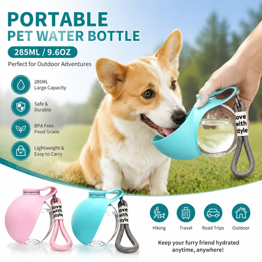 Portable Stainless Steel Dog Water Bottle